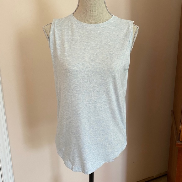 Lululemon Brunswick Muscle Tank Heathered Blue - Picture 1 of 7